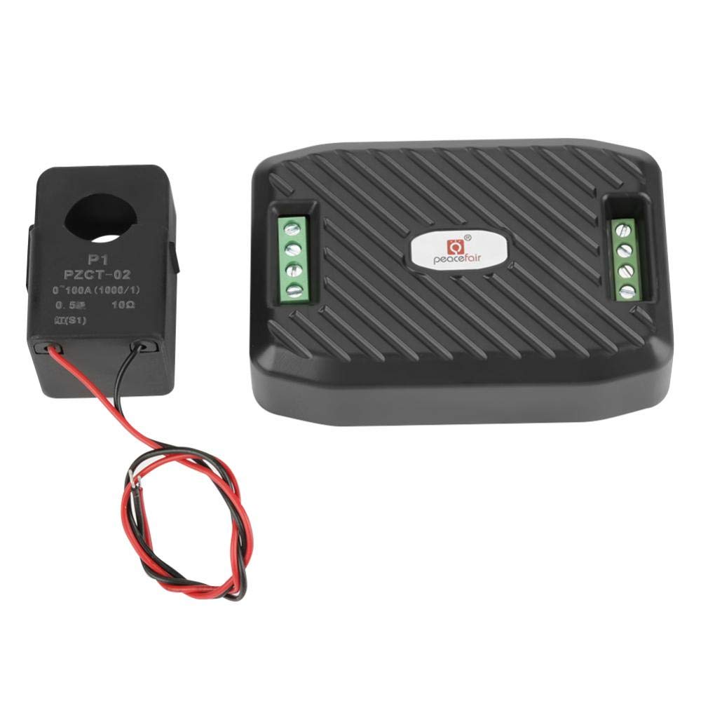 PEACEFAIR 100A Multi-function Meter Voltage Current Power Factor Frequency Energy Tester physical parameters(1*Meter+ 1*open type CT)