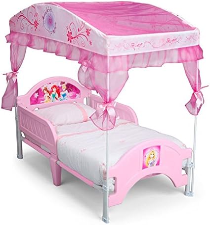 Amazon Co Jp ディズニー プリンセス トドラーベッド キャノピー付き 並行輸入品 おもちゃ