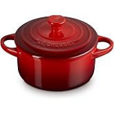Le Creuset Stoneware Mini Round Cocotte, 24 oz., Cerise
