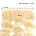 DACHIC HD Blonde 613 Lace Front Wigs Human Hair 150% Density Blonde 613 Straight Human Hair Wigs 613 Frontal Wig Pre Plucked with Baby Hair (12/14/16+10, 4x4 Wig)