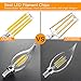 Dimmable E12 Candelabra LED Bulbs 40W Equivalent, 2700K Warm White, 4W Filament LED Chandelier Light Bulbs, CA11 Vintage Edison Clear Candle Bulbs, 25000+ Hours Lifespan, No Flicker, Pack of 12