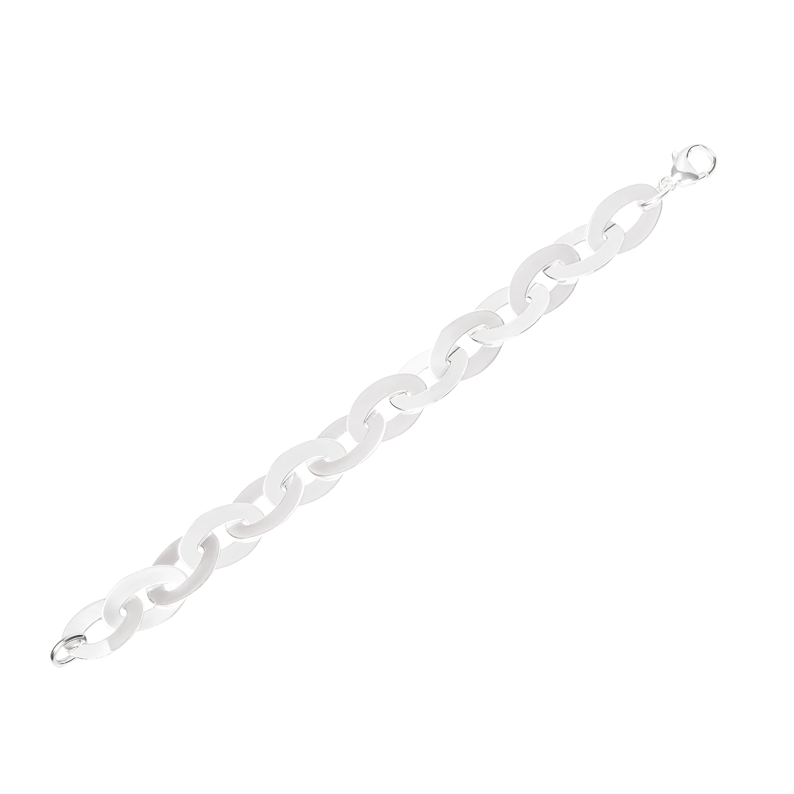 NKlaus bracelet 925 Sterling Silver 21cm Luna chain ladies designer bracelet exquisite 12711