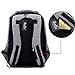 College Backpack, Business Laptop Backpack, Anti-theft Water Resistant Computer USB Charging Port, Lightweight Travel Bag Fit 15.6 Inch Laptops Tablets in Dark Indigo (Black)