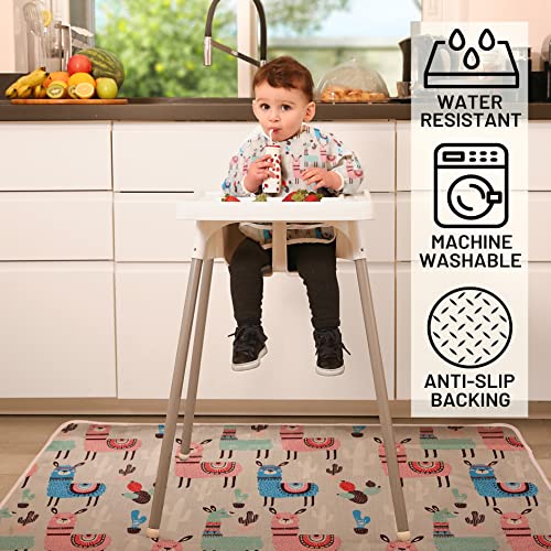 THE KIDS Baby Splat Mat for Under High Chair Floor Mat