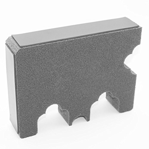 Three Gun Foam Rack - 2 Optical Scopes 1 Without Optics- Rifle Barrel Rest Magnetic Strip - Gun Storage - Weapon Rack Gun Safe Free Standing - Gun Rack Pegboard - Gift Man