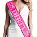 RhinestoneSash 30th Birthday Sash Pink - Silver Sparkle Dirty 30 PREMIUM GRADE SATIN Sash - Womens Birthday Party Decorations - Magenta Pink Sash(Dirty30 GLT) MAG