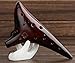 HJH Professional Dragon Rythem 12 Hole Alto C Smoked Ceramic Ocarina , Collectible, Gift Ideas
