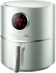 hongyang 4.2-Quart Digital Air Fryer with One-Touch Digital Controls 8 Easy presets, Precise Temperature Control Wattage Control PREHEAT & REHEAT Function