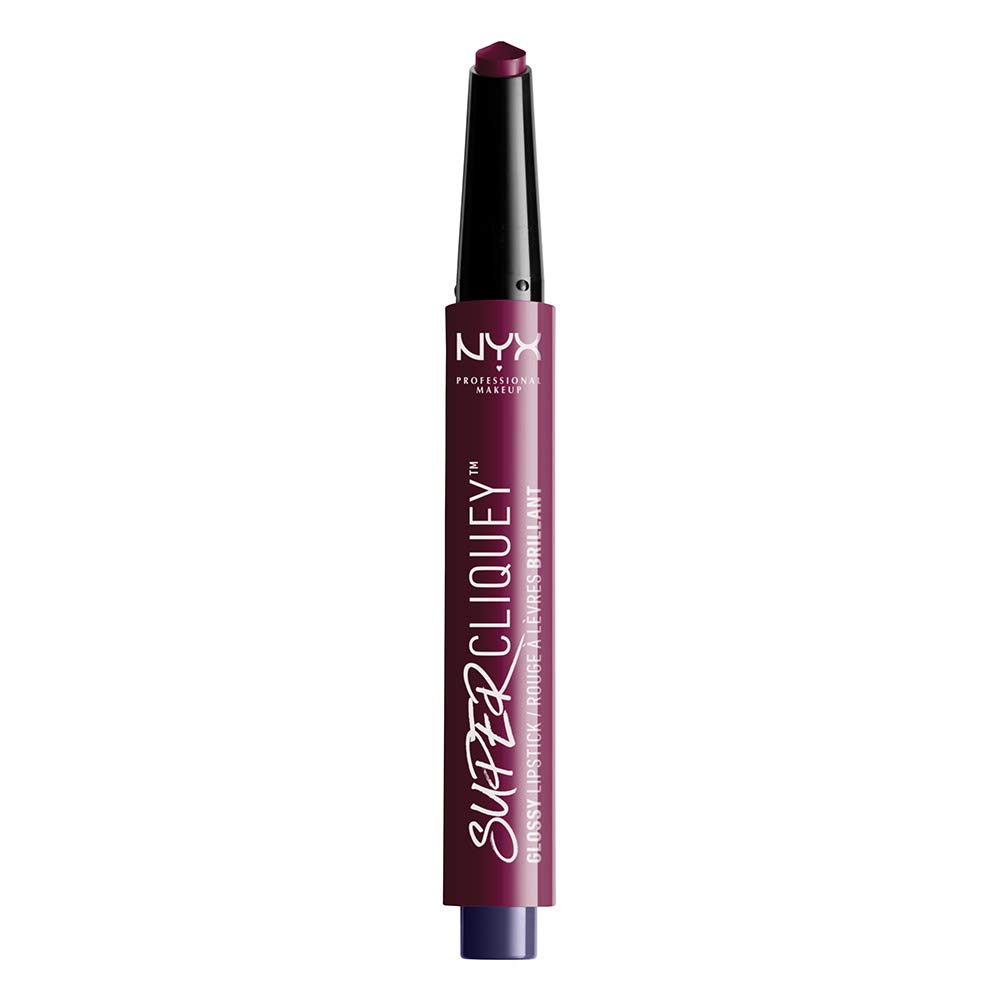 Nyx Professional Makeup Super Cliquey Glossy Lipstick Deep Purple 005 Ounce