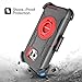 BENTOBEN S6 Edge Case, Galaxy S6 Edge Case, Shockproof Heavy Duty Protection Hybrid Rugged Rubber Case Built-in Rotating Kickstand Belt Swivel Clip Holster Cover for Galaxy S6 Edge/SM-G925 (Black/Red)