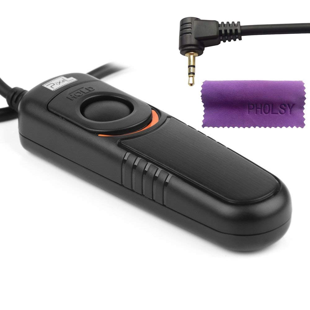 Pixel Wired Shutter Remote Control RC-201 E3 Shutter Cable Release Compatible with Canon Olympus Fuji Cameras