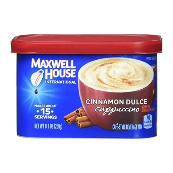 Maxwell House International Cinnamon Dulce Cappuccino Instant Coffee 9.