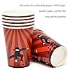 75 Piece Ninja Party Tableware Set, Including Plates,Cups,Napkins,and Paper straws,Ninja Disposable Cutlery Set,for…