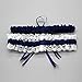 vimans Womens Navy Blue Garter Set for Wedding Garters for Bride Plus Size