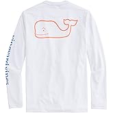 vineyard vines Mens Vintage Whale Long-Sleeve Pocket Tee