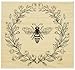 Hero Arts K6224 Wood Stamps, Antique Bee and Flowers