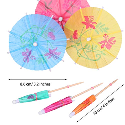 Boao 288 StückeCocktail Regenschirm Picks Getränk Picks Cocktail Sonnenschirme Assorted Regenschirm Sonnenschirm Papier… – Bild 4