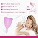 Fairyfox Cup Menstrual Set of 2 Cups, With 1 Carry Bags (large, 1 Purple&1 Pink)