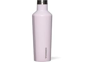 Corkcicle Classic Canteen Insulated Water Bottle - Stainless Steel Reusable Tumbler - Triple Insulated - Keeps Drinks Cold 25 Hours or Hot 12 Hours - Cupholder Friendly - Powder Puff - 25 oz