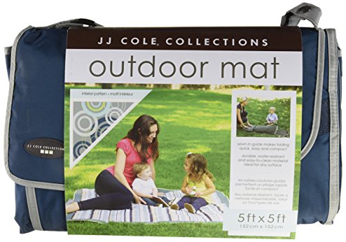 image for JJ Cole Outdoor Blanket, Blue Orbit, 5' x 5', baby-boys