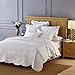 Calla Angel Sage Garden Luxury Pure Cotton Quilted Pillow Sham, Standard, 20x26, White