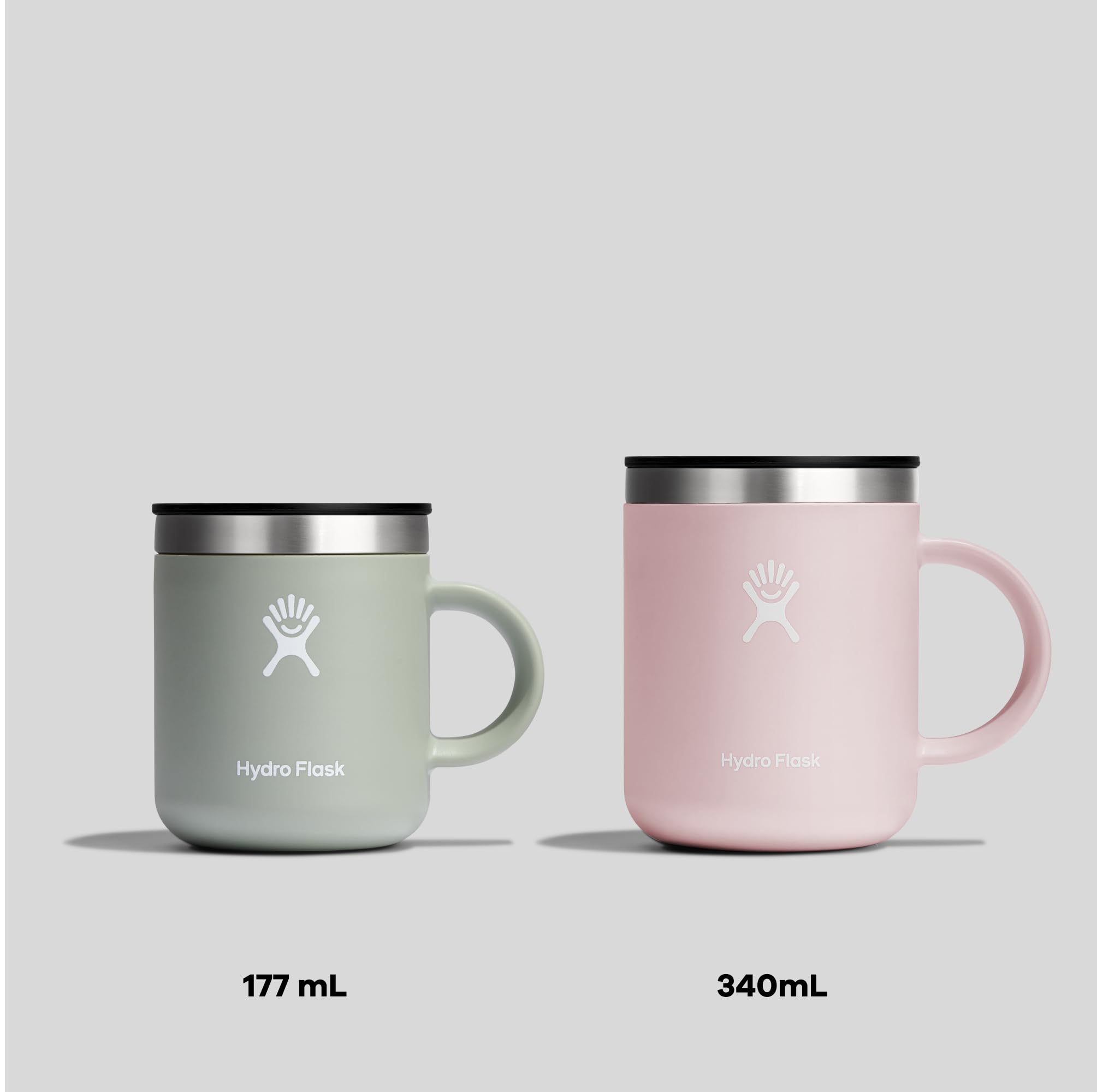 HYDRO FLASK - Kaffeebecher 354ml (12 oz) - Vakuumisolierter Thermobecher aus Edelstahl - Isolierbecher mit Griff & Steckdeckel - Reise-Becher - Spülmaschinenfester Kaffeebecher - Indigo 7