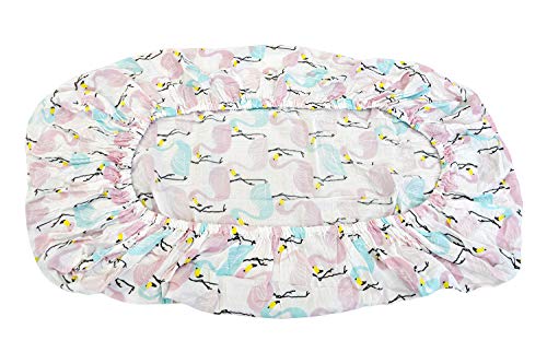 LAT 100% Cotton Muslin Fitted Crib Sheet, 52\