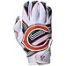 Franklin Sports Chicago Bears Youth NFL Football Receiver Gloves - Receiver Gloves For Kids - NFL Team Logos and Silicone Palm - Youth M/L Pair