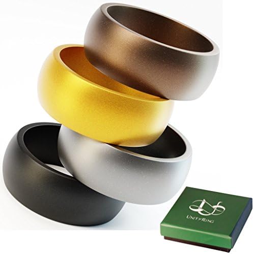 UnityRing Silicone Wedding Band for Mens Love (Met set 13)