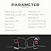Bluetooth Headphones, Wireless Sport Earphones Over-Ear Waterproof Earbud Behind-Ear Headset, Crystal Clear Sound with Strong Heavy Bass 8 Hours Play, IOS Android Compatible, Hands-Free Calling Mic