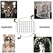 JIHUI 10FT Glass Crystal Garland Chandelier 14mm Octagon Beads Chain for Hanging Clear