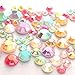 200 Mixed Color & Size AB Jelly Rhinestone 3,4,5,6mm Flatback Decor Nail Art *Ship with Samples from GreatDeal68*