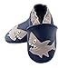 iEvolve Baby Shoes Baby Toddler Soft Sole Prewalker Baby First Walking Shoes Crib Shoes Baby Moccasins(Navyblue Shark, 12-18 Months)