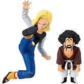 Banpresto - Dragon Ball Z - Android 18 &amp; Mr. Satan (vs Mighty Mask) Match Makers Figure