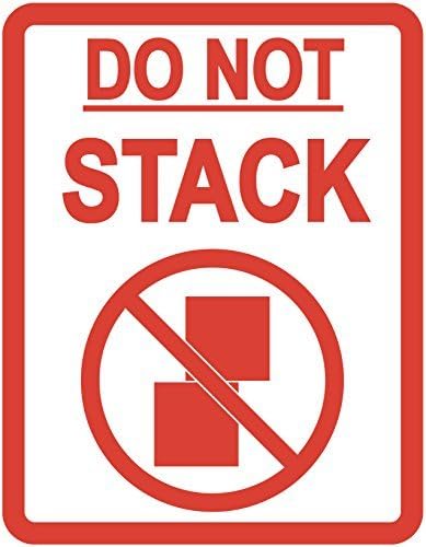 Pack of 100 ‘Do Not Stack’ Packing Stickers/Sticky Labels - Other