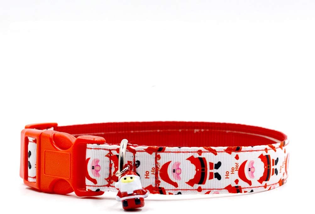 POPETPOP Christmas Pattern Dog Collar and Leash Set, Multiple-Use Long Polyester Training Lead - Image 5