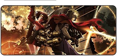 Lockrand Extended Gaming Mouse Mat Mice Pad for Anime Koutetsujou no Kabaneri of the Iron Fortress Mumei Ikoma C