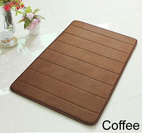 MasterPanel - 24" Non-Slip Back Rug Soft Bathroom Carpet Memory Foam Bath Mat Coffee