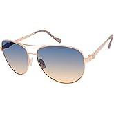 Jessica Simpson Women's J5596 Classic Metal Aviator Pilot Sunglasses with UV400 Protection