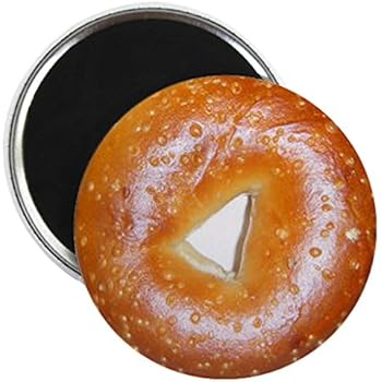 CafePress 2-Bagel Plate Closeup 2.25