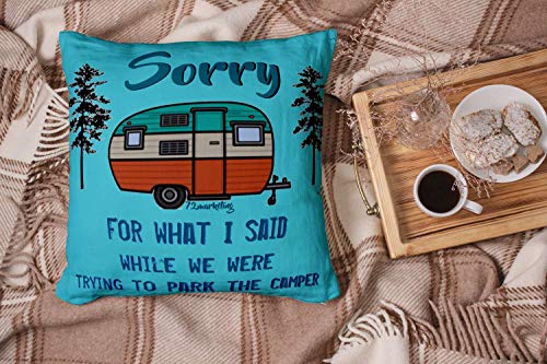 EMMTEEY Home Decor Throw Pillowcase for Sofa Cushion Cover,Christmas What i Said Parking rv Camper Decorative Square Accent Zippered and Double Sided Printing Pillow Case Covers 20X20Inch - Thumbnail 5