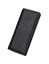 Lavemi RFID Blocking Carteras de embrague con soporte de tarjeta de crédito de cuero real ultra delgado para mujeres