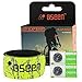 BSeen 2ed Generation LED Slap Band, Patented Heat sealed design, Glow in the Dark, Water/sweat resistant, highly reflective printing, artistic designs, fashion meets safety (Green-Design II)