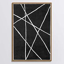 signwin Framed Canvas Wall Art Black and White Style Canvas Prints Home Artwork Decoration for Living Room,Bedroom - 16x24 inches