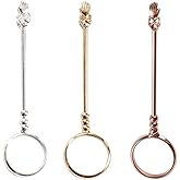 Vintage Ring Holder 3-Piece Set, Adjustable 7mm, Silver Gold Rose Gold | Wearable as Ring/Pendant, Vintage Aesthetic, Premium Material, Customizable Fit, Elegant Hand Accessory