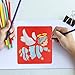 SUBANG 12 Pcs Plastic Painting Stencils Winter Drawing Spraying Templates for Kids Crafts