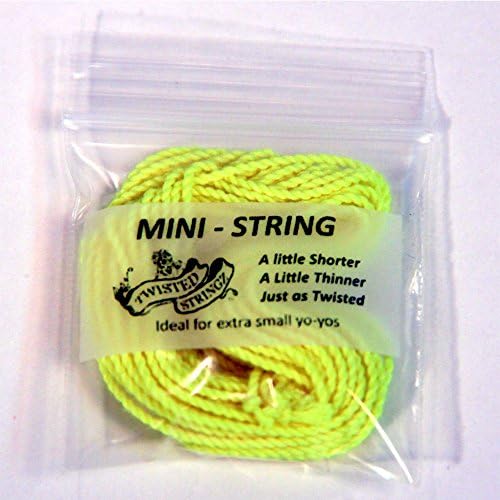Twisted Stringz Mini Yo-Yo String - 5 pk - Yellow - fits the Mighty Flea