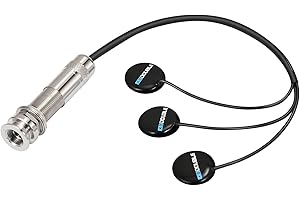 SUNYIN Instruments Passive Piezo Acoustic Pickup – EP001K Three Balanced German-made Passive Pickup Elements – Piezo Pickup for Acoustic Guitars (Ceramic)