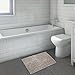 Vdomus Absorbent Microfiber Bath Mat Soft Shaggy Bathroom Mats Shower Rugs (Beige)