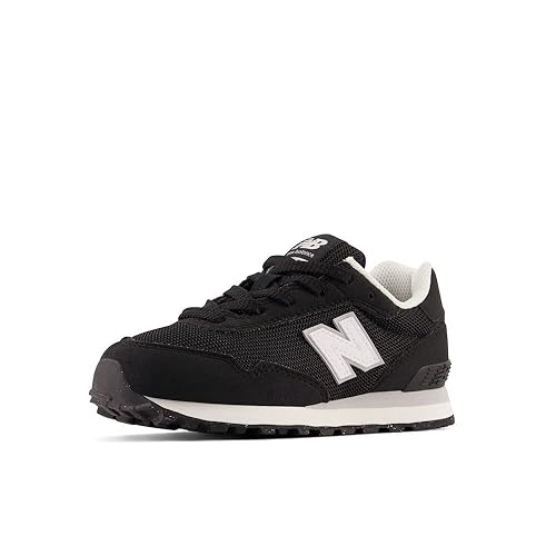 New Balance Boy's 515 V1 Lace-up Sneaker, Black/White, 2 Wide Little Kid